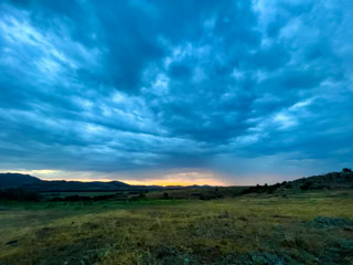 Sunrise image from the Wichita Mountains